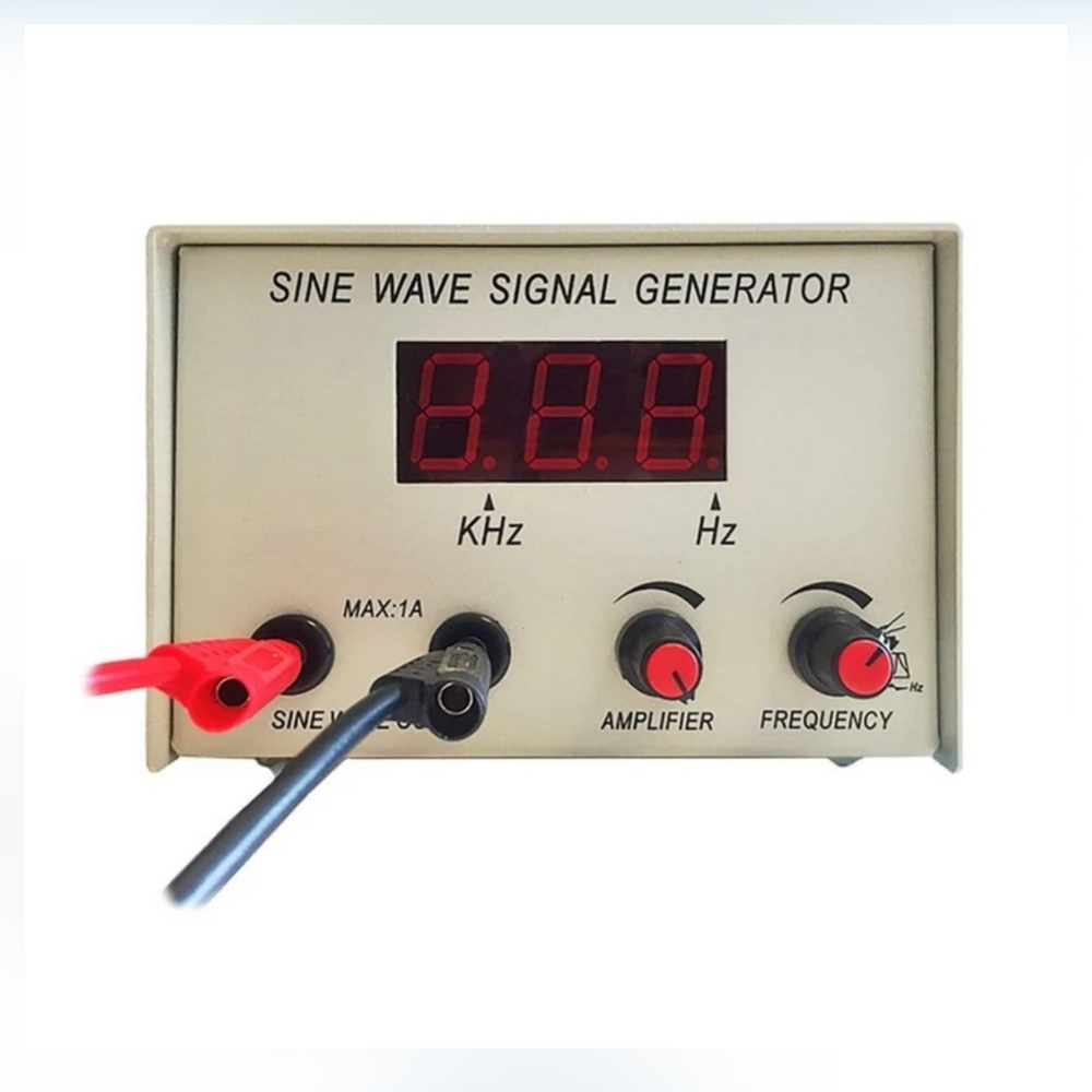Sine Wave Signal Generator - Black and Red